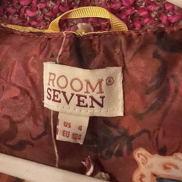 NWT - Kid's Claudette Coat - Fancy Wool Pink - US 4 - Picture 14 of 16